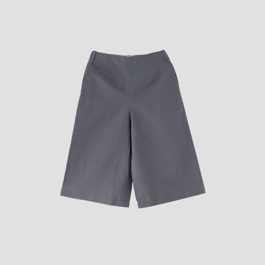 COTTON LINEN CANVAS TROUSERS