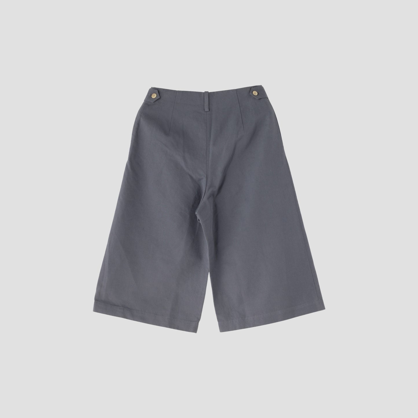 COTTON LINEN CANVAS TROUSERS