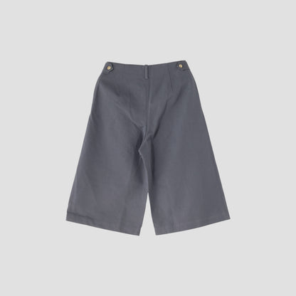 COTTON LINEN CANVAS TROUSERS