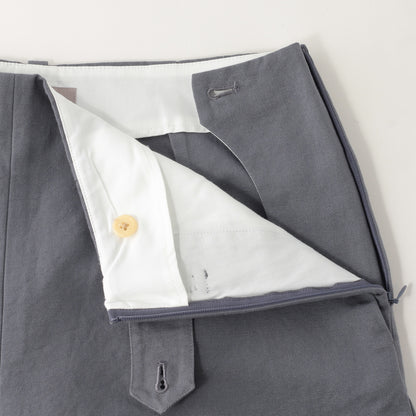 COTTON LINEN CANVAS TROUSERS