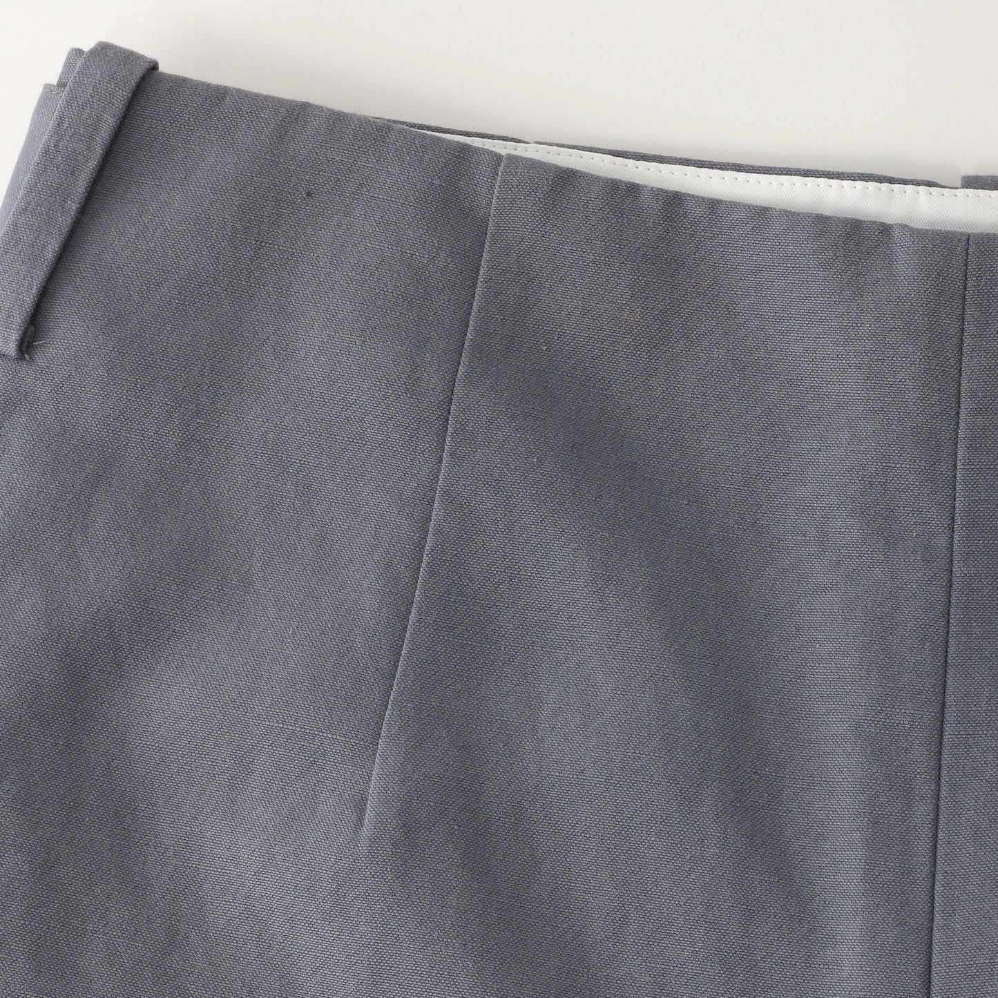 COTTON LINEN CANVAS TROUSERS