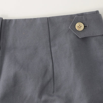 COTTON LINEN CANVAS TROUSERS