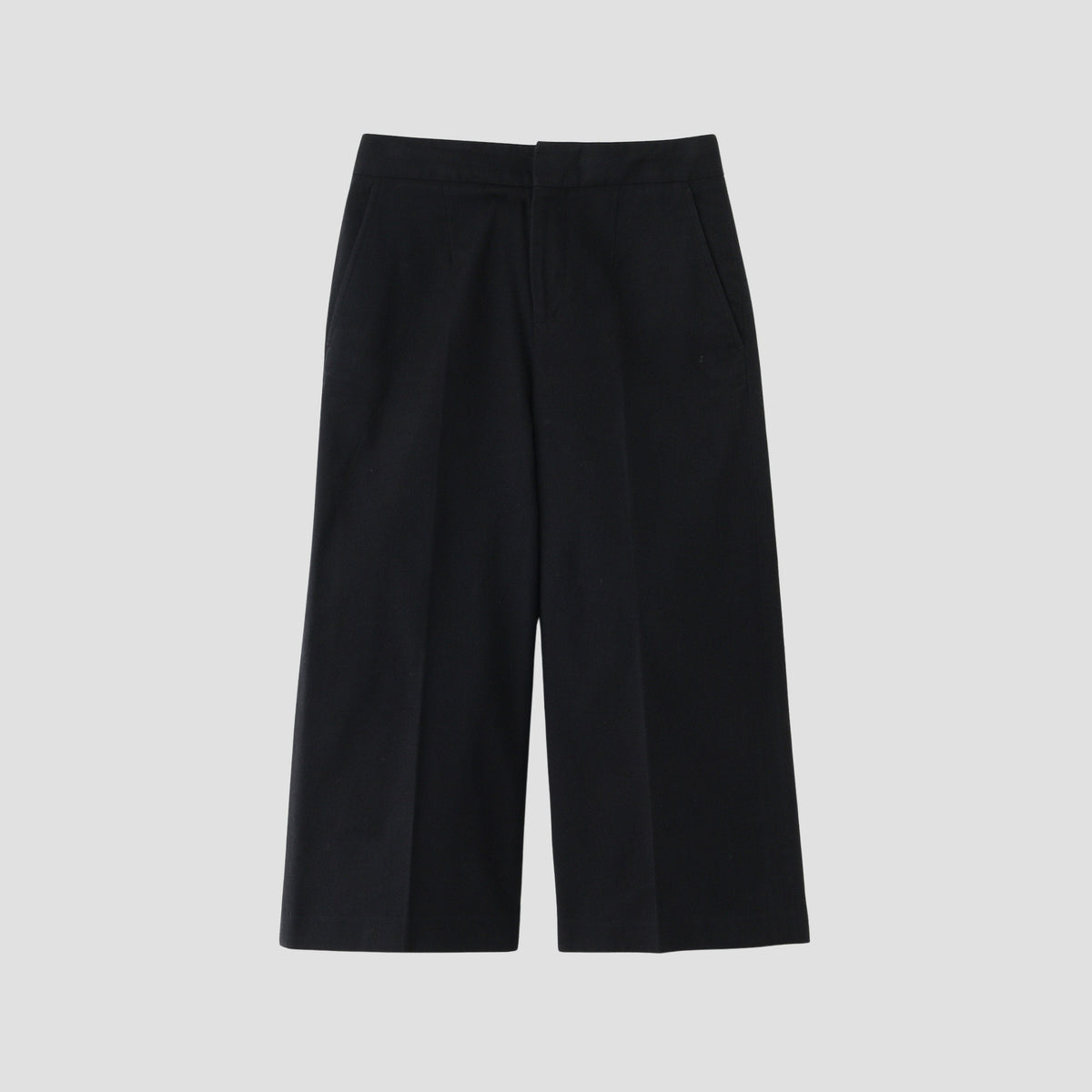 BRUSHED COTTON WOOL TROUSERS