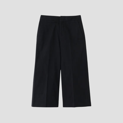 BRUSHED COTTON WOOL TROUSERS