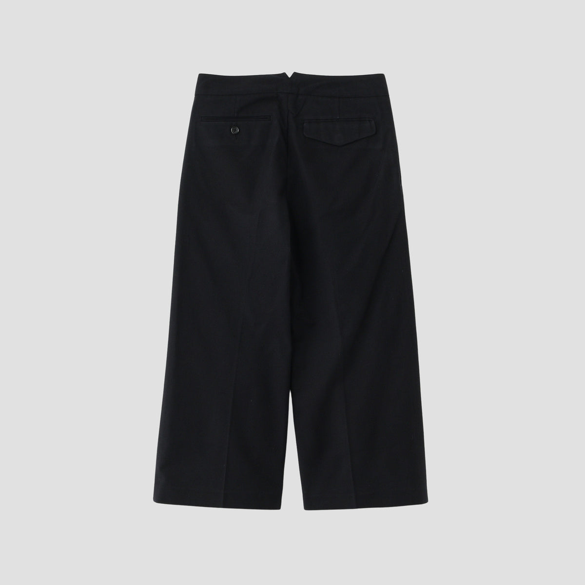BRUSHED COTTON WOOL TROUSERS