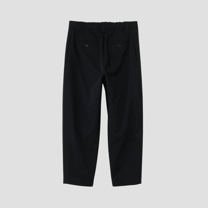 WOOL COTTON TWILL TROUSERS