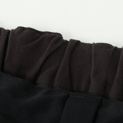WOOL COTTON TWILL TROUSERS