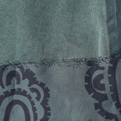 PAISLEY COTTON SILK TWILL SKIRT
