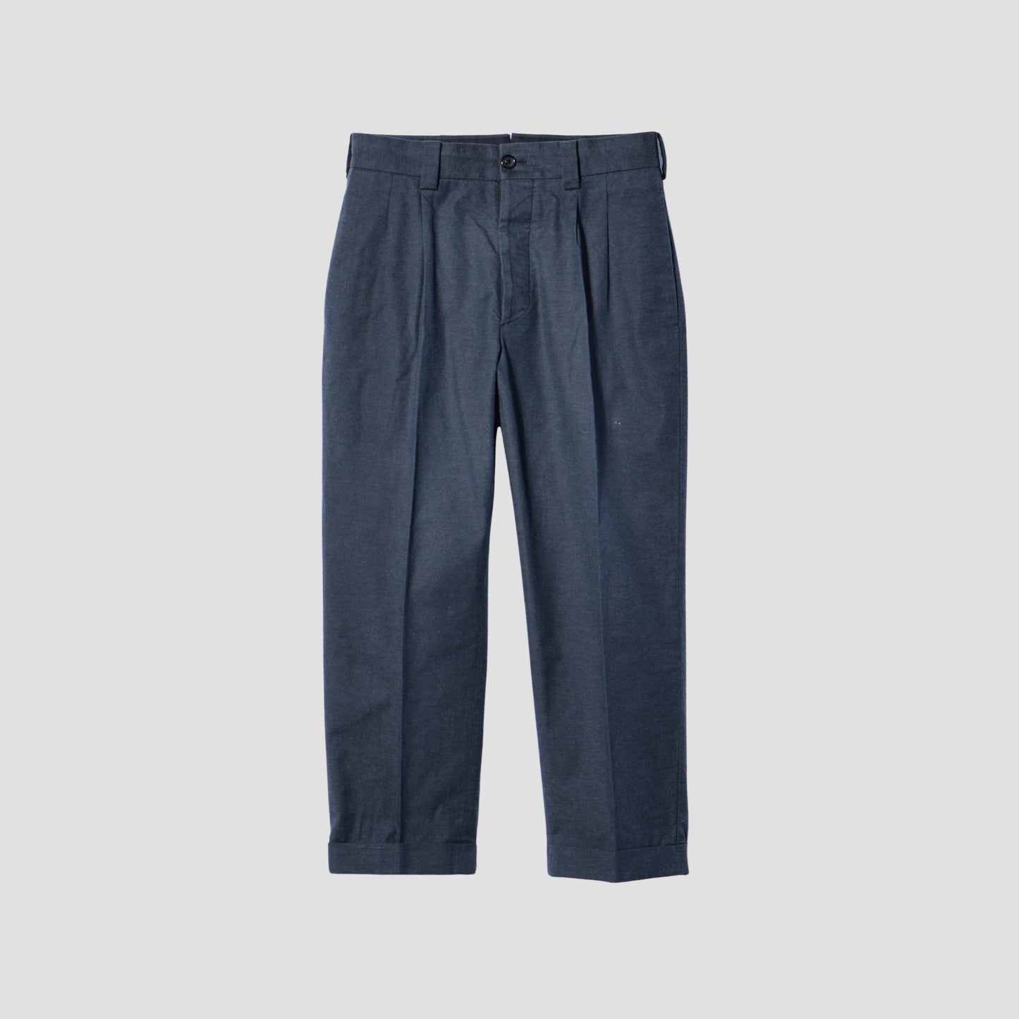 HIGHDENCE SOFT COTTON TWILL TROUSERS