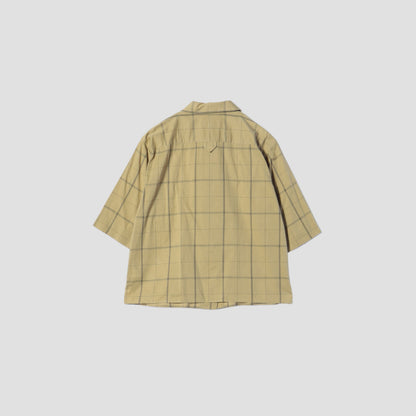 CHECK COTTON LINEN SHIRT