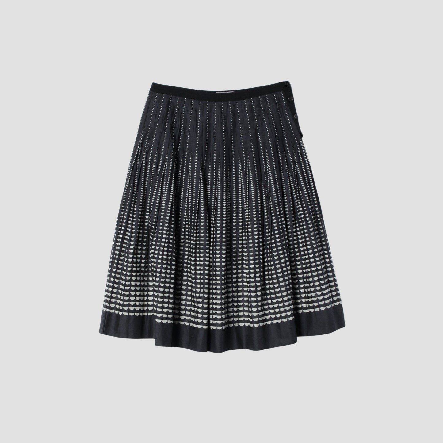 HALF MOON COTTON SKIRT