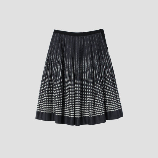 HALF MOON COTTON SKIRT