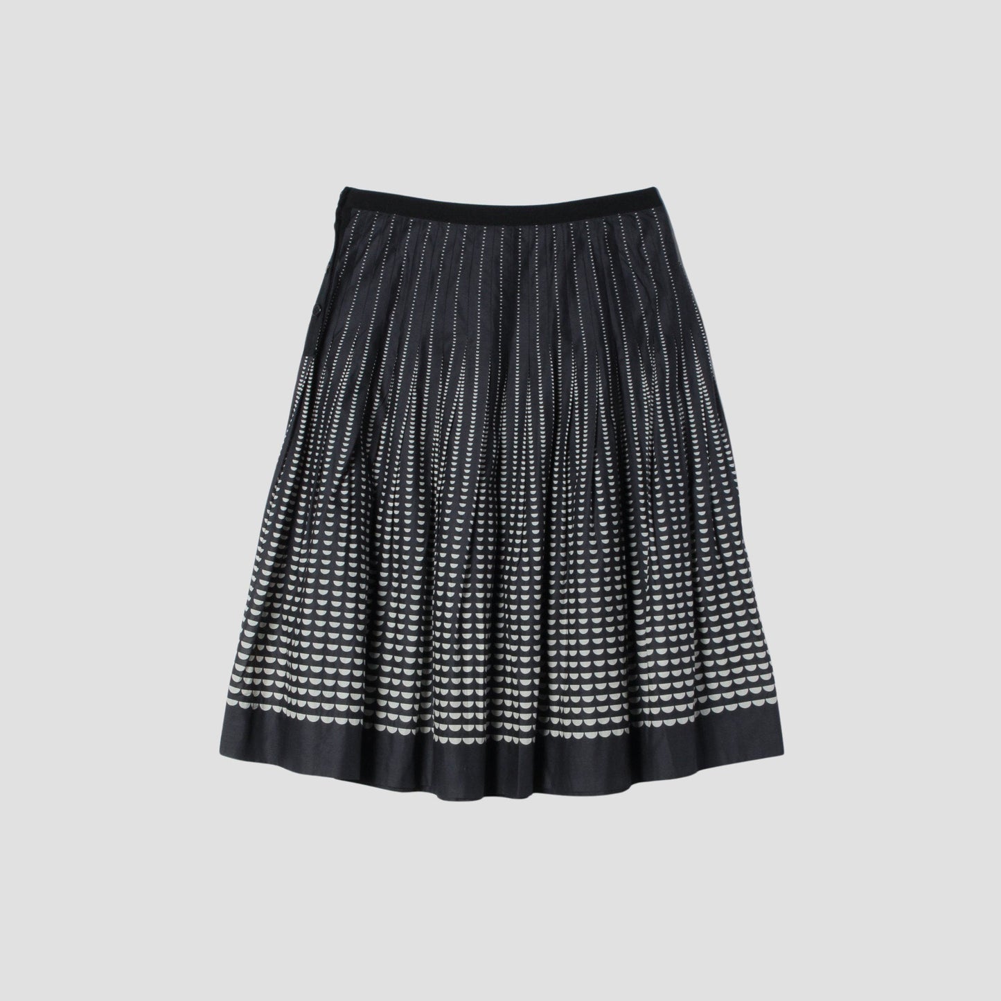 HALF MOON COTTON SKIRT
