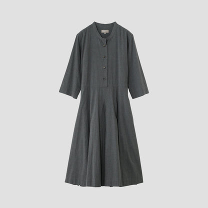 FINE COTTON CHAMBRAY DRESS
