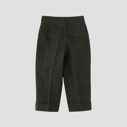 BRUSHED COTTON LINEN TROUSERS