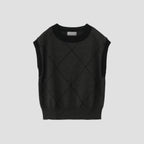WOOL LINEN ARGYLE KNIT