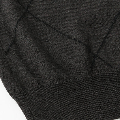 WOOL LINEN ARGYLE KNIT