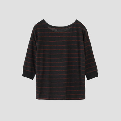 LINEN STRIPE JERSEY