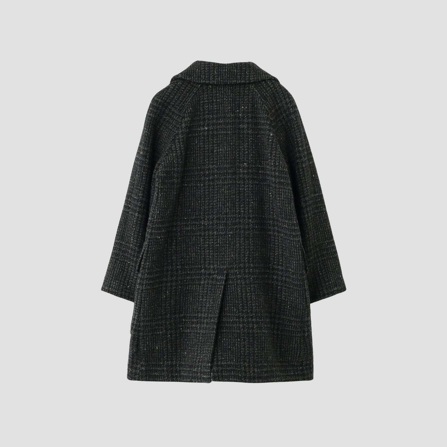 LARGE PRINCE OF WALES WOOL COATING