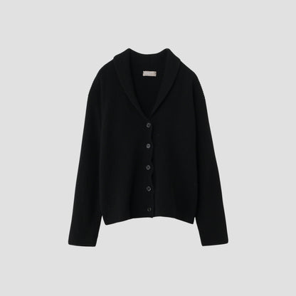 ENGLISH RIB CARDIGAN KNIT