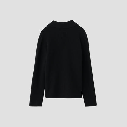 ENGLISH RIB CARDIGAN KNIT