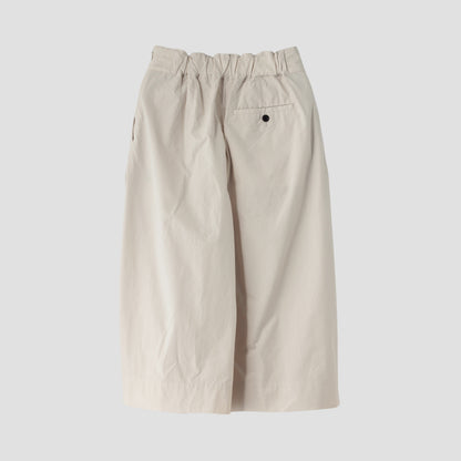 WASHED COTTON POPLIN TROUSERS