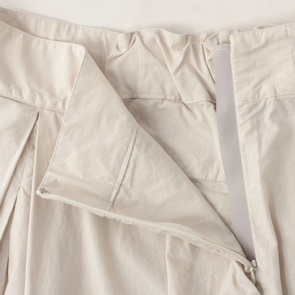 WASHED COTTON POPLIN TROUSERS