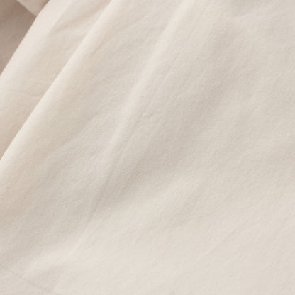 WASHED COTTON POPLIN TROUSERS