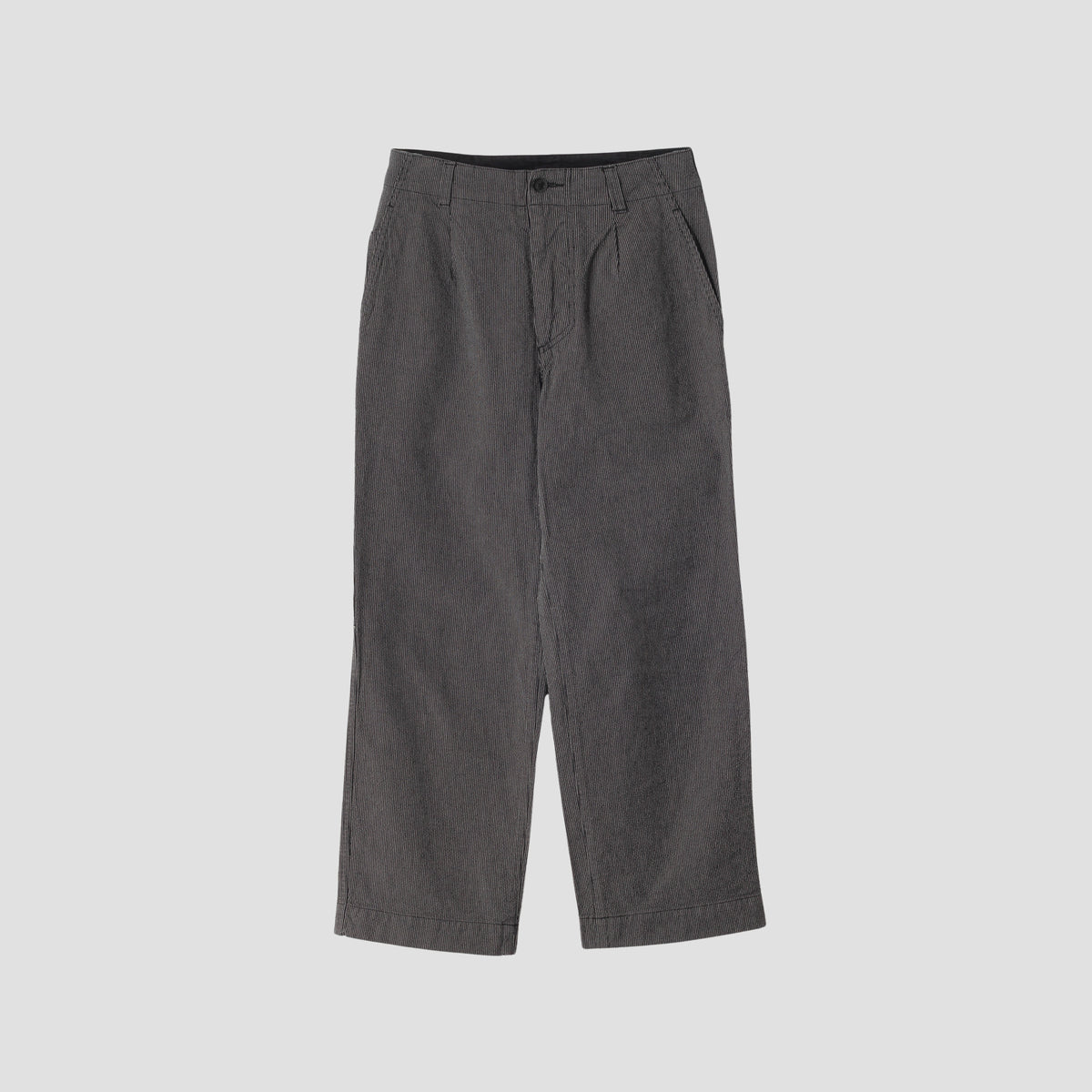 WORKWEAR STRIPE COTTON LINEN TROUSERS