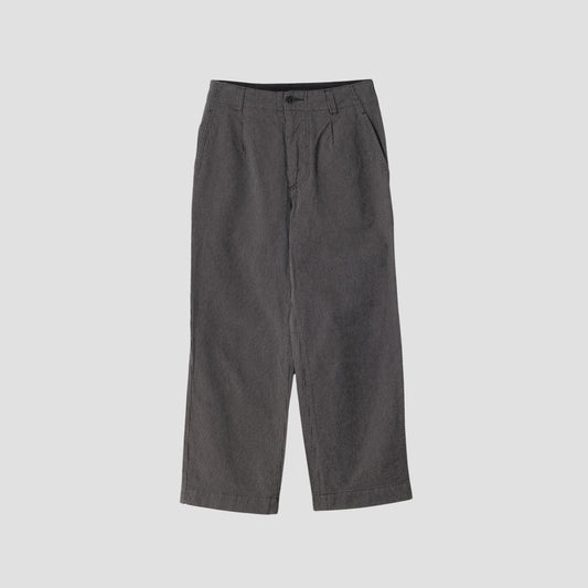 WORKWEAR STRIPE COTTON LINEN TROUSERS