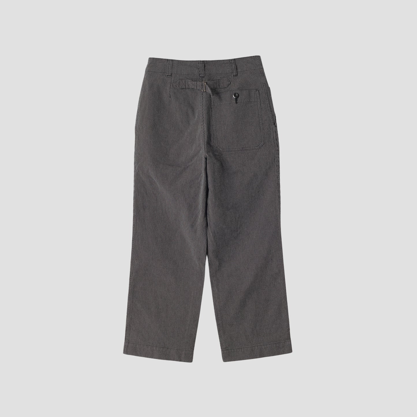 WORKWEAR STRIPE COTTON LINEN TROUSERS