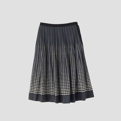 HALF MOON COTTON SKIRT