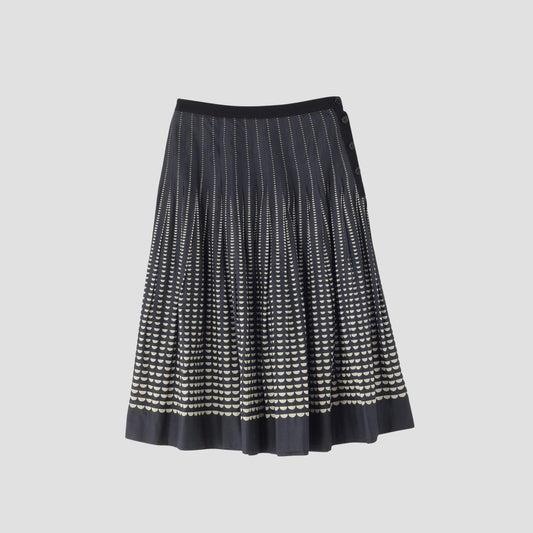 HALF MOON COTTON SKIRT