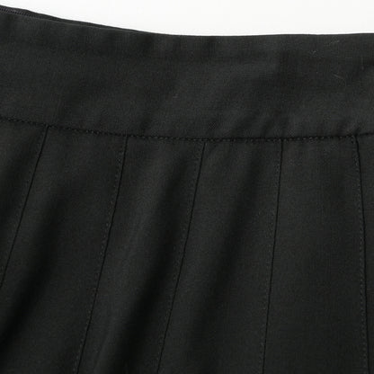 FINE WOOL POPLIN SKIRT