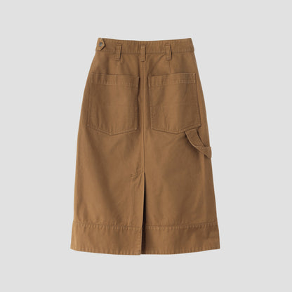 ORGANIC COTTON GABERDINE SKIRT