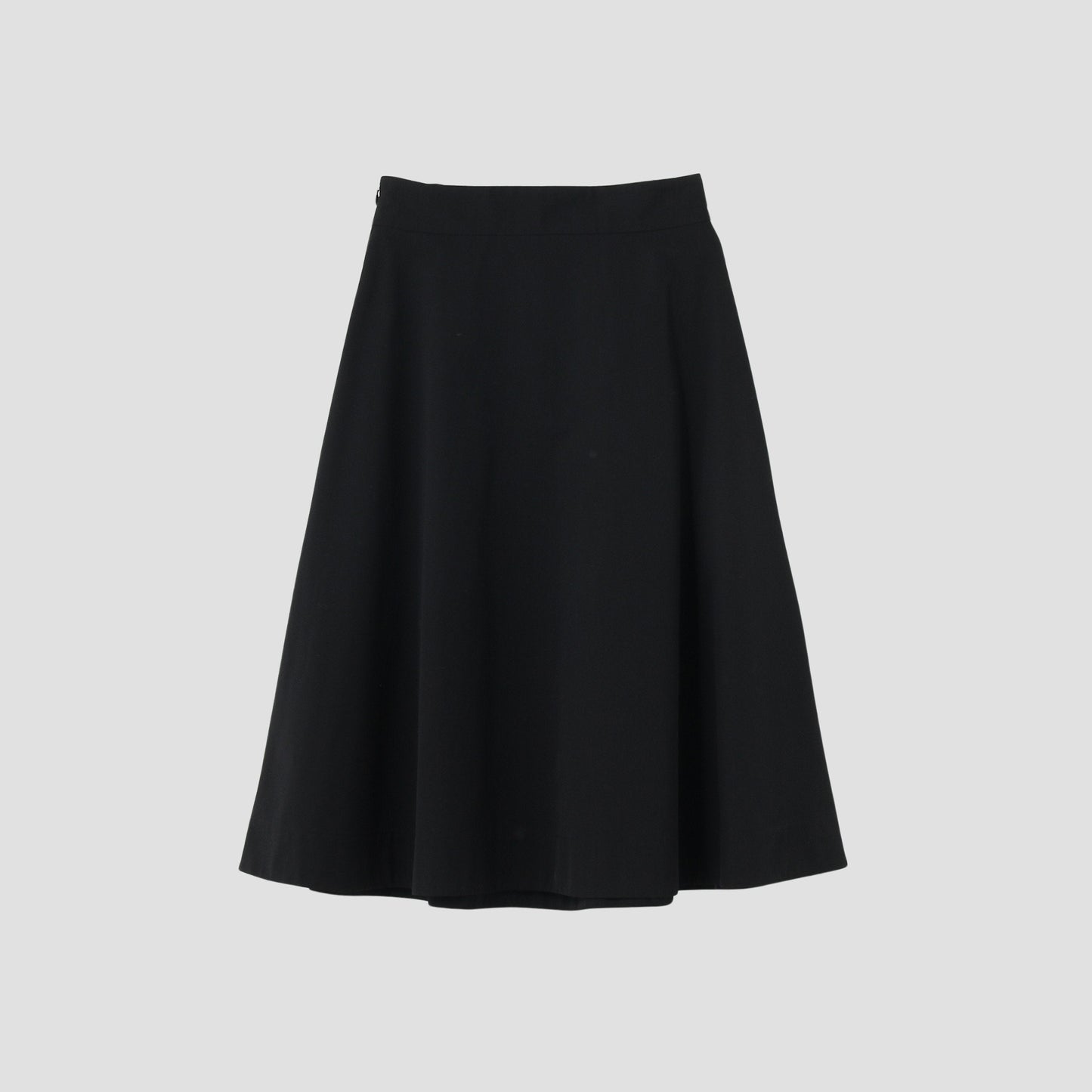 FINE WOOL COTTON TWILL SKIRT