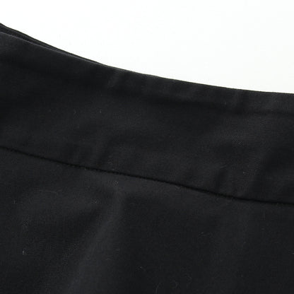 FINE WOOL COTTON TWILL SKIRT