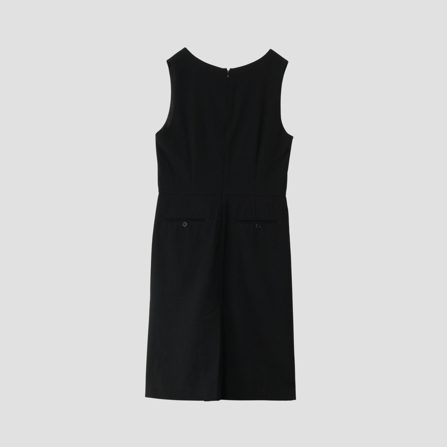MILLED WOOL TWILL DRESS