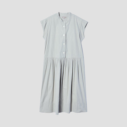 COTTON SILK POPLIN DRESS