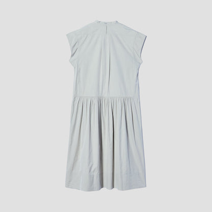 COTTON SILK POPLIN DRESS