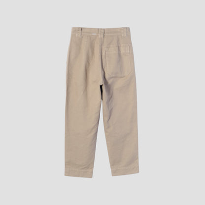 SOFT TWISTED YARN COTTON TROUSERS
