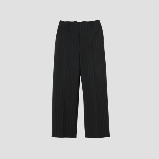 STRIPE WOOL PLAINWEAVE TROUSERS