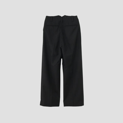 STRIPE WOOL PLAINWEAVE TROUSERS
