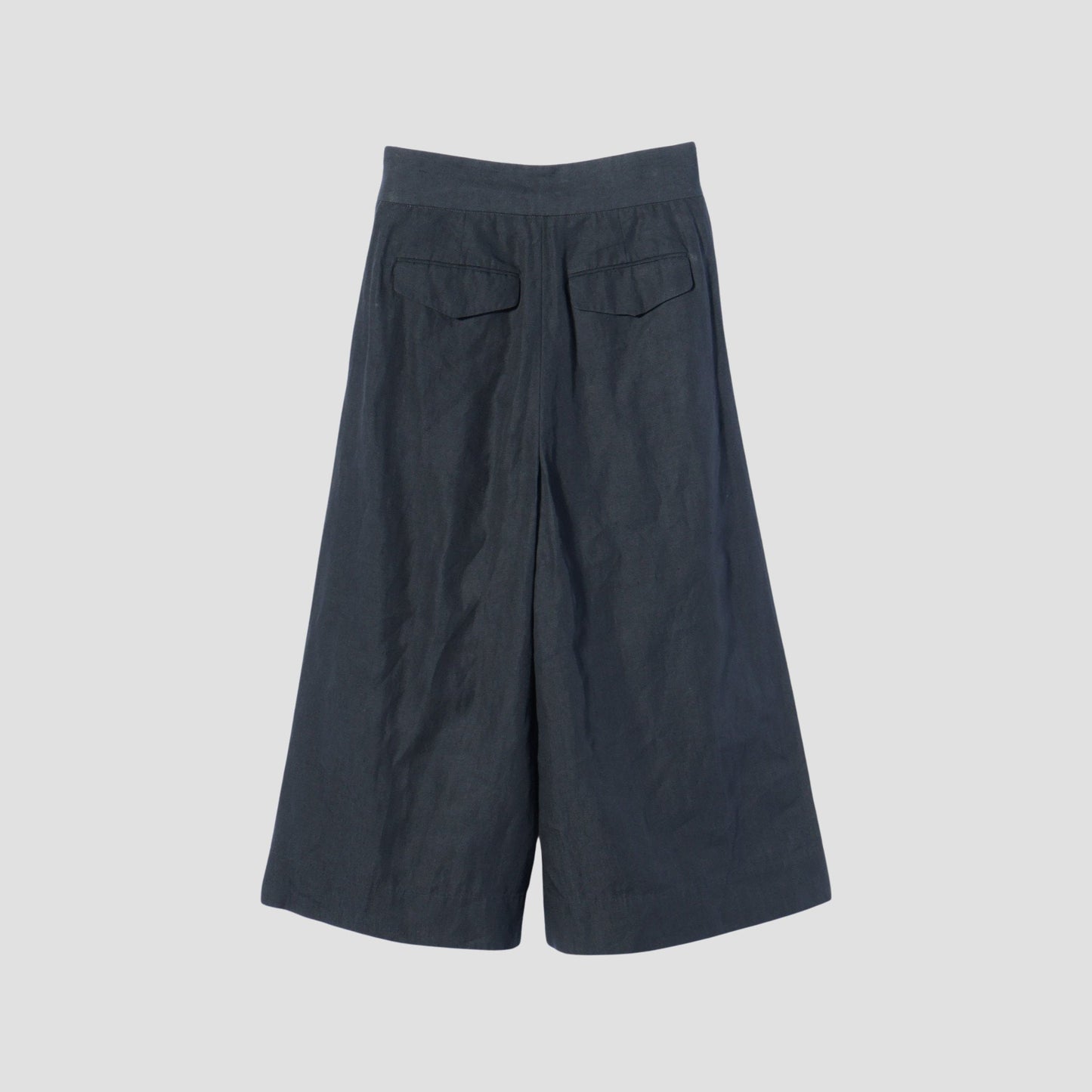 COATED LINEN PLAINWEAVE TROUSERS