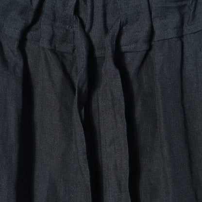 COATED LINEN PLAINWEAVE TROUSERS
