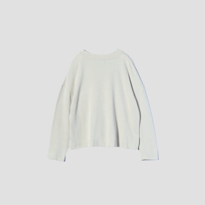 COTTON WOOL JERSEY TOP