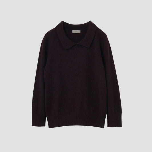 CASHMERE WOOL POLO JUMPER KNIT