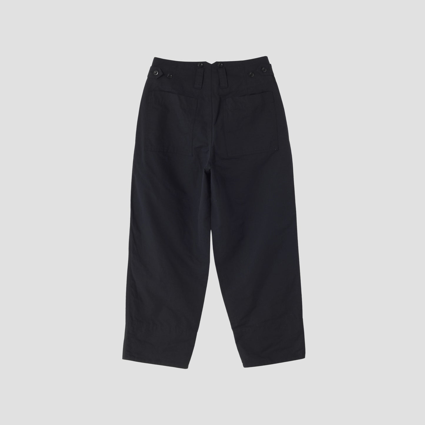 WA-SHI COTTON PLAINWEAVE TROUSERS