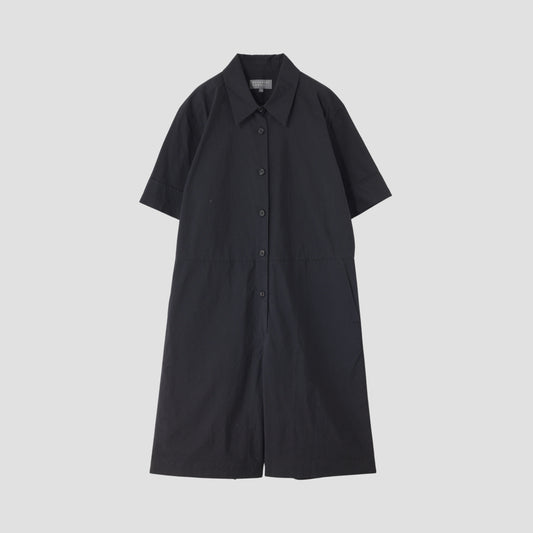 MATT COTTON SILK POPLIN DRESS