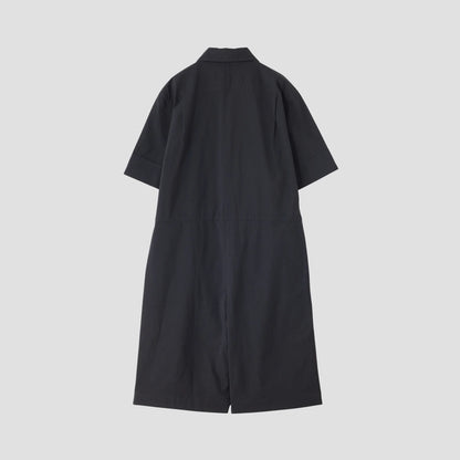 MATT COTTON SILK POPLIN DRESS